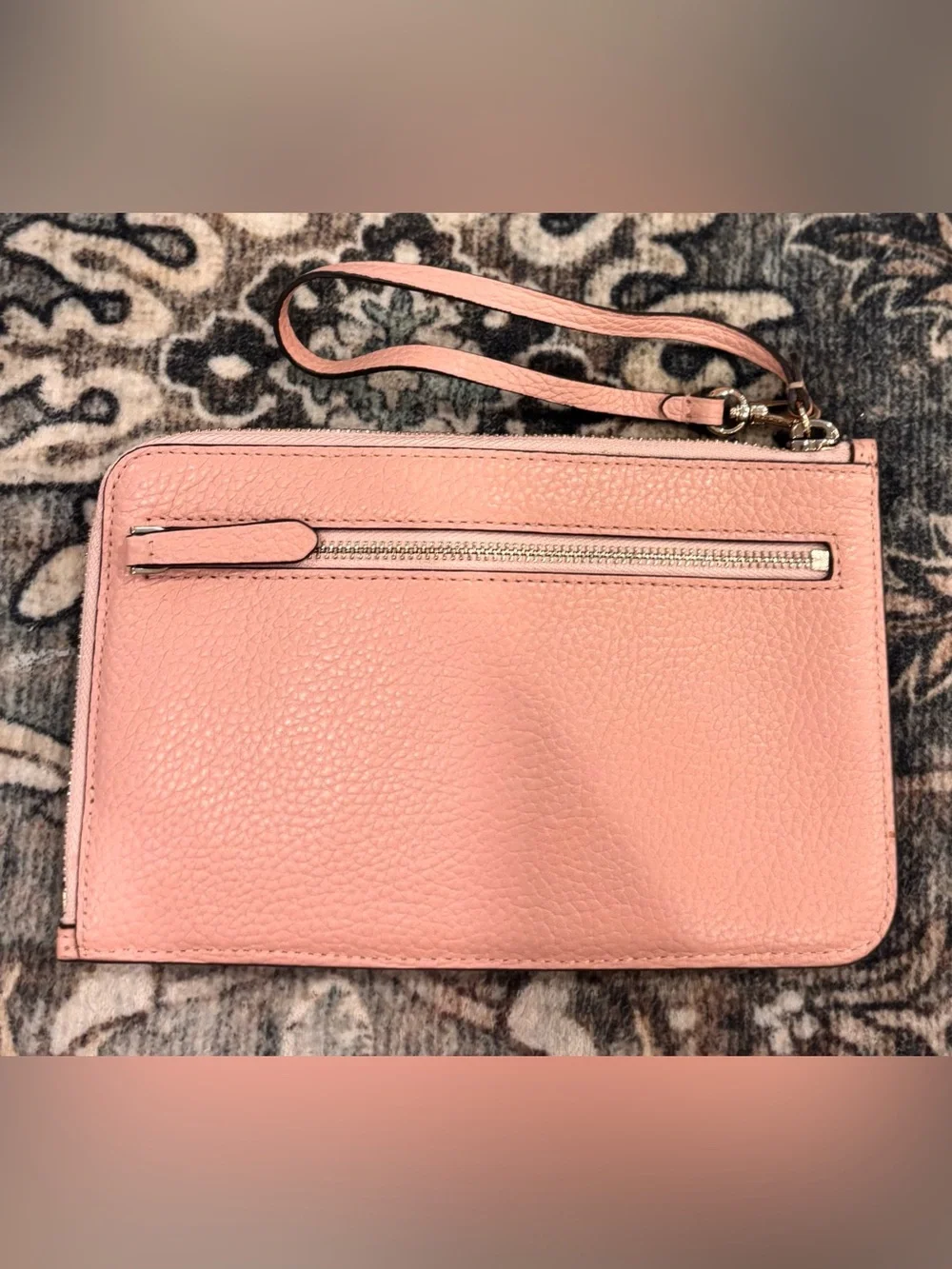 Kate Spade Sienne Light Pink Pebbled Leather Wristlet